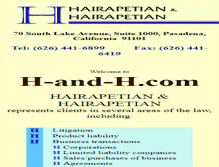 Tablet Screenshot of h-and-h.com